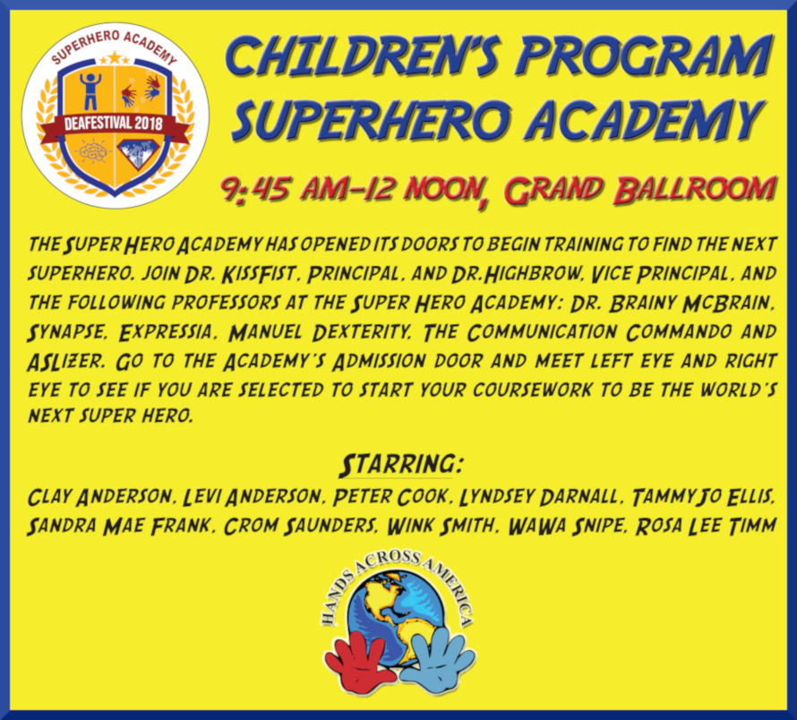 Image of Children's Program schedule.