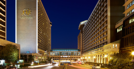 Front of The Galt House in Louisville.