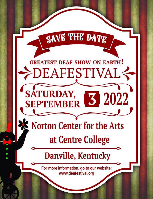 Kentucky DeaFestival 2021 Save The Date: September 3, 2022