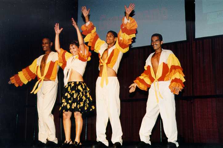 Cuban Dance group in Traditional Cuban dress