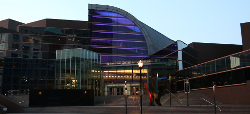Front of the Kentucky Center for the Performing Arts in Louisville.