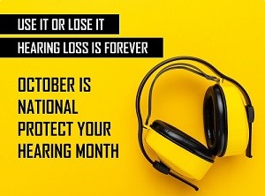 National Protect Your Hearing Month logo