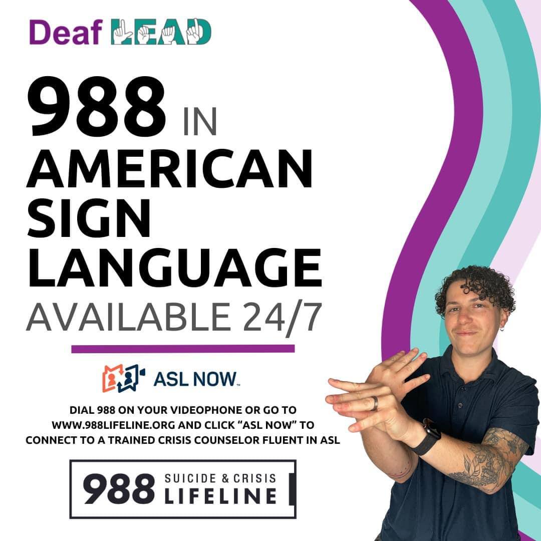 DeafLEAD's 988 Flyer