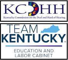 KCDHH and Kentucky Education and Labor logos