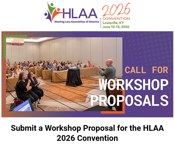 HLAA 2026 Convention Call for Workshop Proposals