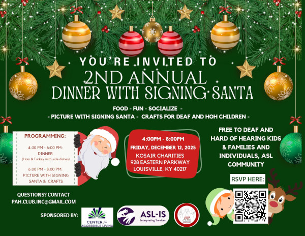 PAH Club’s Dinner with Signing Santa.