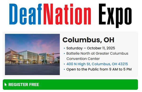 DeafNation Expo in Columbus, Ohio on Saturday, October 11, 2025