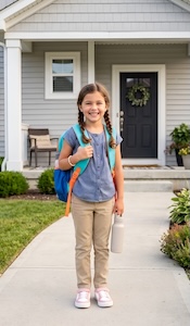 First day of school, photo 1 of 3