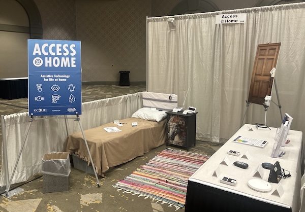 Access @ Home booth at the HLAA convention