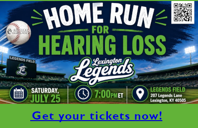 Kentucky Hands & Voices: 'Home Run for Hearing Loss with the Lexington Lengends.