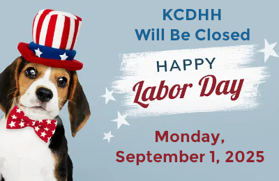 KCDHH will be closed for Labor Day, Monday, September 1, 2025.