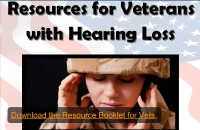 Image of a veteran struggling to hear.